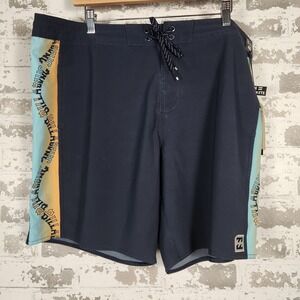 Billabong D Bah Lo Tide Board‎ Shorts Men's Size 40 Recycler Swim Trunks Beach